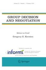 Group Decision and Negotiation 1/2019