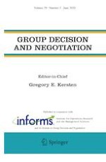 Group Decision and Negotiation 3/2020