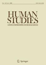 Human Studies 4/2009