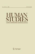 Human Studies 1/2012