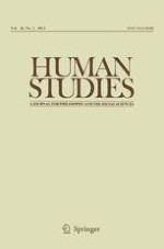 Human Studies 3/2013