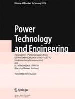 Power Technology and Engineering 5/2015