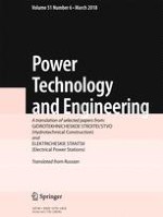 Power Technology and Engineering 6/2018