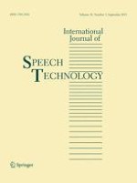 International Journal of Speech Technology 3/2015