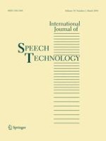 International Journal of Speech Technology 1/2016