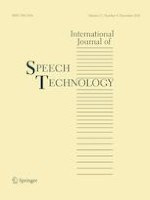 International Journal of Speech Technology 4/2018
