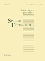 International Journal of Speech Technology 4/2020