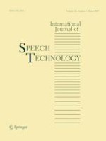 International Journal of Speech Technology 1/2023