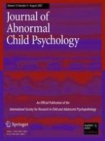 Research on Child and Adolescent Psychopathology 4/2007