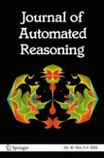 Journal of Automated Reasoning 2-4/2009