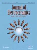 Journal of Electroceramics 3-4/2007