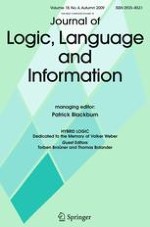 Journal of Logic, Language and Information 4/2009