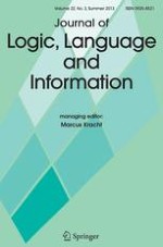 Journal of Logic, Language and Information 3/2013