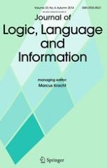 Journal of Logic, Language and Information 4/2014