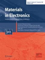 Journal of Materials Science: Materials in Electronics 8-9/2008