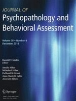Journal of Psychopathology and Behavioral Assessment 4/2016