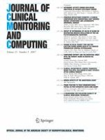 Journal of Clinical Monitoring and Computing 5/2007