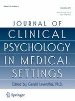 Journal of Clinical Psychology in Medical Settings 4/2013