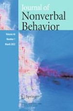 Journal of Nonverbal Behavior 1/2022
