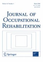 Journal of Occupational Rehabilitation 1/2006