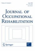 Journal of Occupational Rehabilitation 2/2006