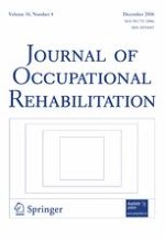 Journal of Occupational Rehabilitation 4/2006