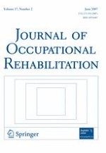 Journal of Occupational Rehabilitation 2/2007