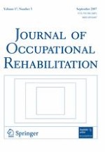 Journal of Occupational Rehabilitation 3/2007