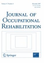 Journal of Occupational Rehabilitation 4/2007