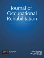 Journal of Occupational Rehabilitation 1/2008