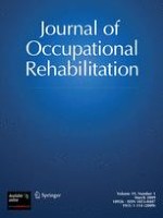 Journal of Occupational Rehabilitation 1/2009