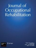 Journal of Occupational Rehabilitation 1/2010