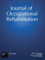 Journal of Occupational Rehabilitation 1/2011