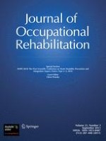 Journal of Occupational Rehabilitation 3/2011