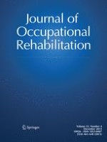 Journal of Occupational Rehabilitation 4/2013