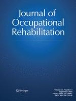 Journal of Occupational Rehabilitation 3/2014