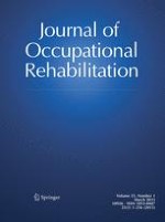 Journal of Occupational Rehabilitation 1/2015