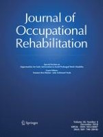 Journal of Occupational Rehabilitation 4/2018