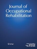 Journal of Occupational Rehabilitation 3/2019