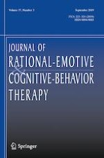 Journal of Rational-Emotive & Cognitive-Behavior Therapy 3/2019