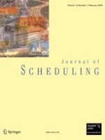 Journal of Scheduling 1/2009