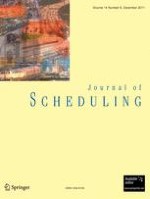 Journal of Scheduling 6/2011