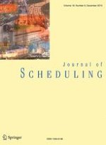 Journal of Scheduling 6/2015
