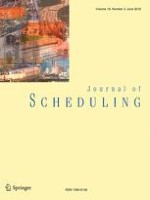 Journal of Scheduling 3/2016