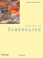 Journal of Scheduling 5/2016