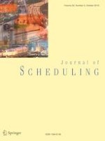 Journal of Scheduling 5/2019