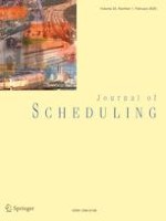 Journal of Scheduling 1/2020