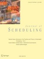 Journal of Scheduling 3/2022