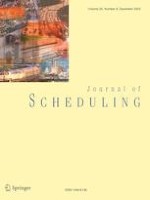 Journal of Scheduling 6/2022