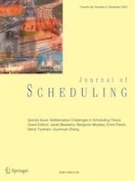 Journal of Scheduling 6/2023